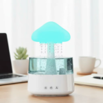 Cloud Rain Humidifier for Bedroom with Soothing Rain Sounds, Water Drip Mushroom Humidifiers 7 Colors Mood Raindrop Diffuser - Image 2