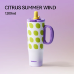 Dual-Drink Ceramic Tumbler 40 Oz |6-Hr Hot &24-Hrcold Insulated, Straw Lid, Handle for Women Daily&Office,Dual-Drink Lid (Straw + Direct Sip) - Image 12