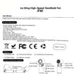 2026 New Upgrade 5-In-1 Ice Fan: Portable Handheld Turbo Fan (0-199 Gear), Battery Operated, Cooling Fan for Summer Football Festivals, Stadium Cheering, Travel & Outdoor Sports. - Image 10