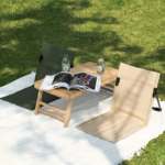 Foldable Beach Chair a Portable Leisure Lounger and Outdoor Camping Chair with Backrest a Reinforced Durable Lawn Chair the Ideal Choice for Sunbathing in the Courtyard Garden or by the Poolside - Image 3