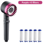 High Pressure Shower Head 4 Modes Adjustable Showerhead with Massage Brush Filters Water Saving Shower Bathroom Accessories - Image 16