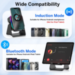 (Upgraded)5 in 1 Auto-Induction 5000Mah Wireless Induction Speaker 8 RGB Lights HIFI Sound Portable Bluetooth Phone Holder Gifts - Image 7
