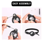 Cat Airtag Holder Collar Breakaway Reflective Strips Adjustable Kitten Collar Waterproof Cat Bell Collar Pet Air Tag Case - Image 4