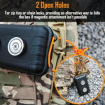 Magnetic Key Holder under Car,Weatherproof Magnetic Key Box under Car,Hide a Key Magnetic Key Box,Hidden Key Holder Magnetic Key Hider Outdoor 【Splash Resistant】 - Image 3