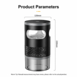 【Summervibes】Indoor Insect Trap - Effective Suction & UV Light Catcher for Mosquitoes, Fruit Flies, Gnats & Moths - Quiet & Non-Zapper for Home - Image 3