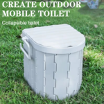 Travel Bucket Toilet Seat Portable Folding Toilet with Lid Emergency Toilet Car Folding Toilets Camping Toilet - Image 4