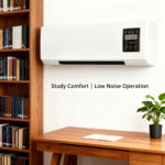 All-Season Compact Wall Mount Fan, Quiet Low Noise Heating Cooling Wall Fan, Space Saving Indoor Airflow Wall Fan, Versatile Year-Round Comfort Fan for Bedroom, Living Room, Home and Household Daily Use - Image 3