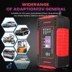 6A 12V Intelligent Car Battery Charger Car and Motorcycle Battery Charging Unit Lead-Acid Battery Repair LCD Display - Image 6