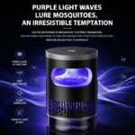 【Summervibes】Indoor Insect Trap - Effective Suction & UV Light Catcher for Mosquitoes, Fruit Flies, Gnats & Moths - Quiet & Non-Zapper for Home - Image 7
