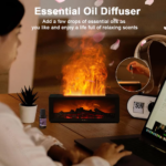Air Humidifier Essential Oils Humidifiers Home Aroma Humidifier Flame Automatic Fragrance Diffuser with LED Light Remote Control - Image 7