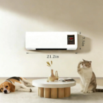 All-Season Compact Wall Mount Fan, Quiet Low Noise Heating Cooling Wall Fan, Space Saving Indoor Airflow Wall Fan, Versatile Year-Round Comfort Fan for Bedroom, Living Room, Home and Household Daily Use - Image 5