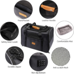 Portable Soft-Sided Cat and Small Dog Carrier, Airline Approved Travel Bag with Shoulder Strap, Removable Mat, and Pet Bowl - Image 2
