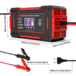 6A 12V Intelligent Car Battery Charger Car and Motorcycle Battery Charging Unit Lead-Acid Battery Repair LCD Display - Image 2