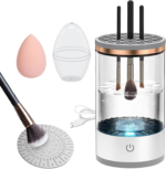 Makeup Brush Cleaner Machine,Electric USB Reusable Make up Brush Cleaner and Dryer with a Makeup Sponge Set for All Size,Gift for Women Friend