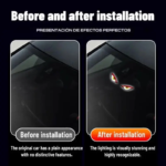 Car Rear Window Dynamic LED Display – Vampire Devil Eye Emoji Panel, Auto Decorative Light - Image 6